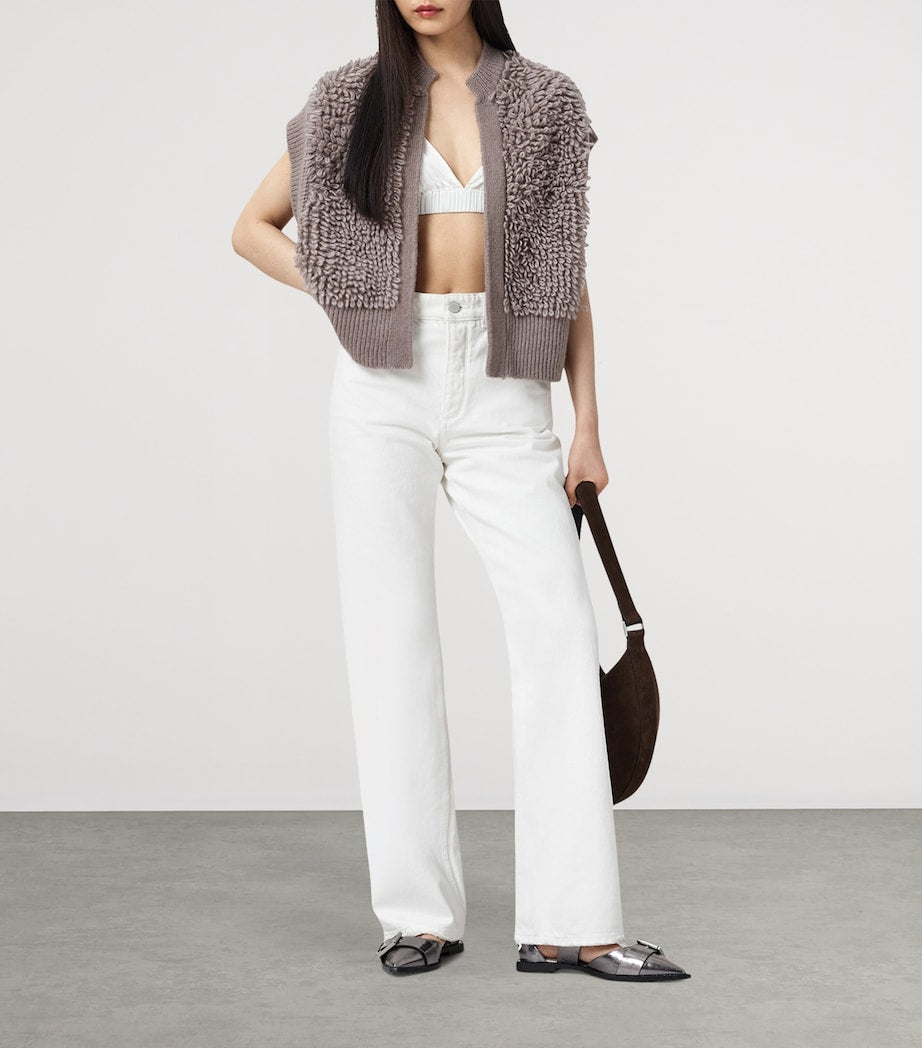 Wool-Blend Open-Front Elias Gilet