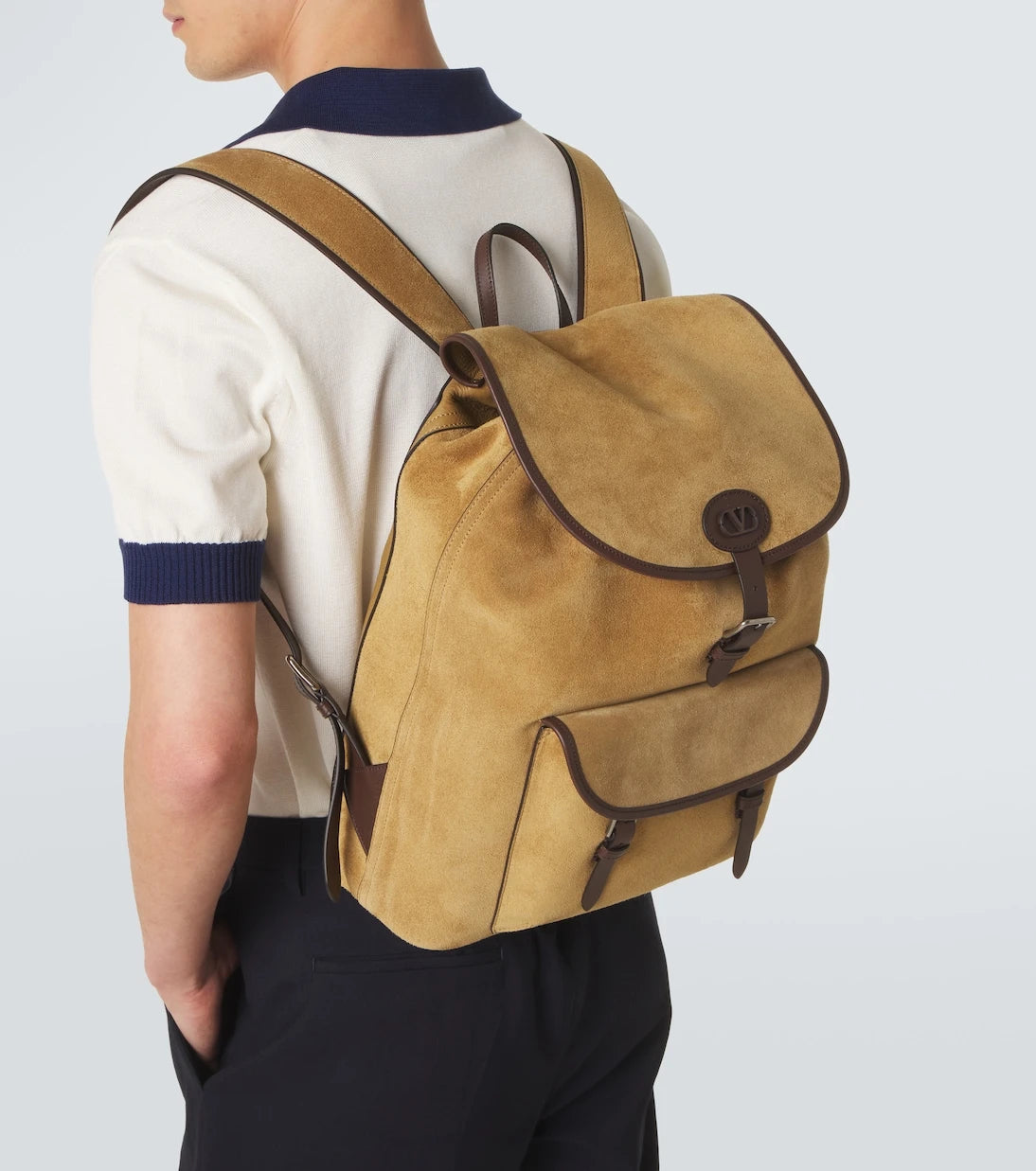 Valentino Garavani - VLogo suede backpack