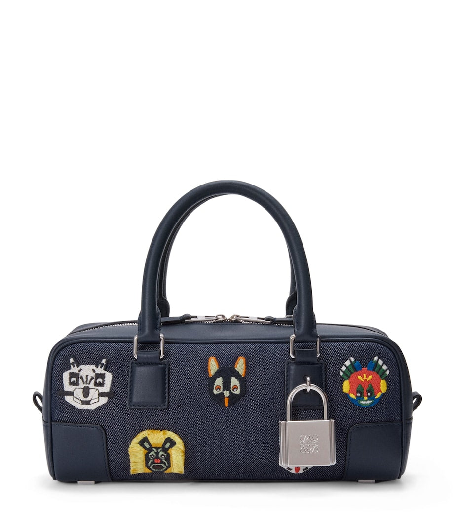 LOEWE x Louis Wain Denim Amazona 23 Top Handle Bag