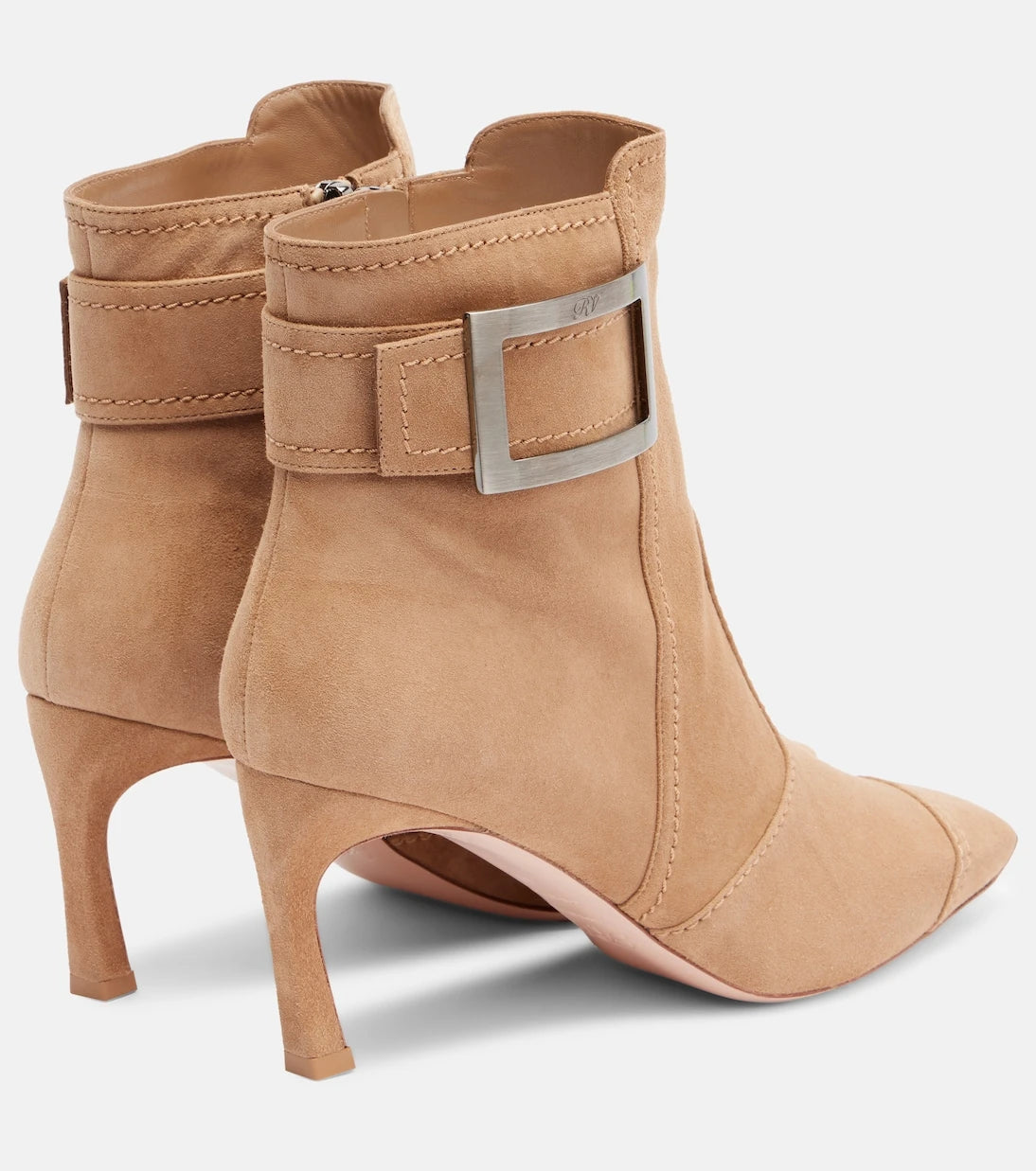 Roger Vivier - Trompette 70 suede ankle boots