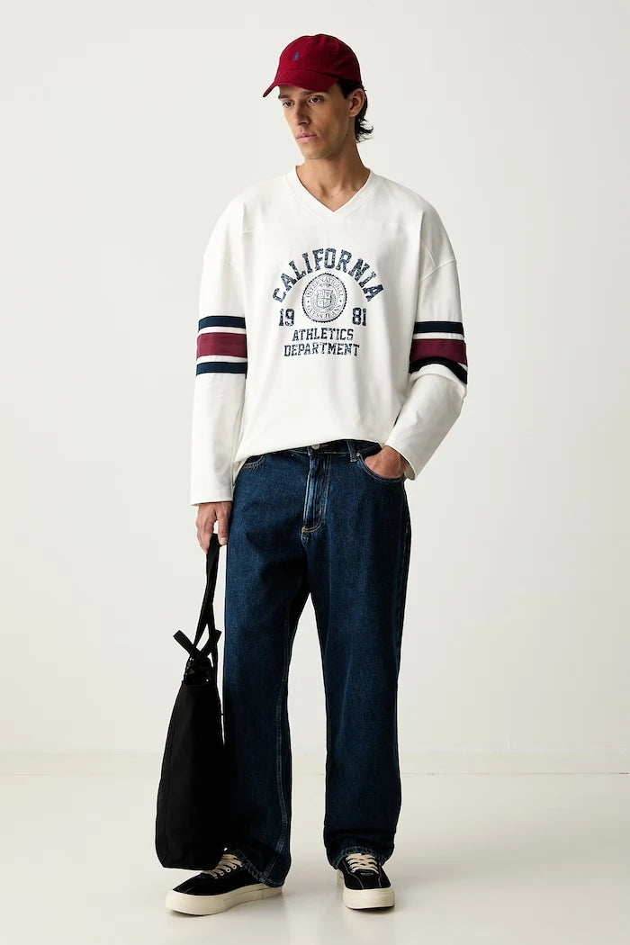 Guess Jeans Uzun Kollu Erkek Pamuklu Bluz