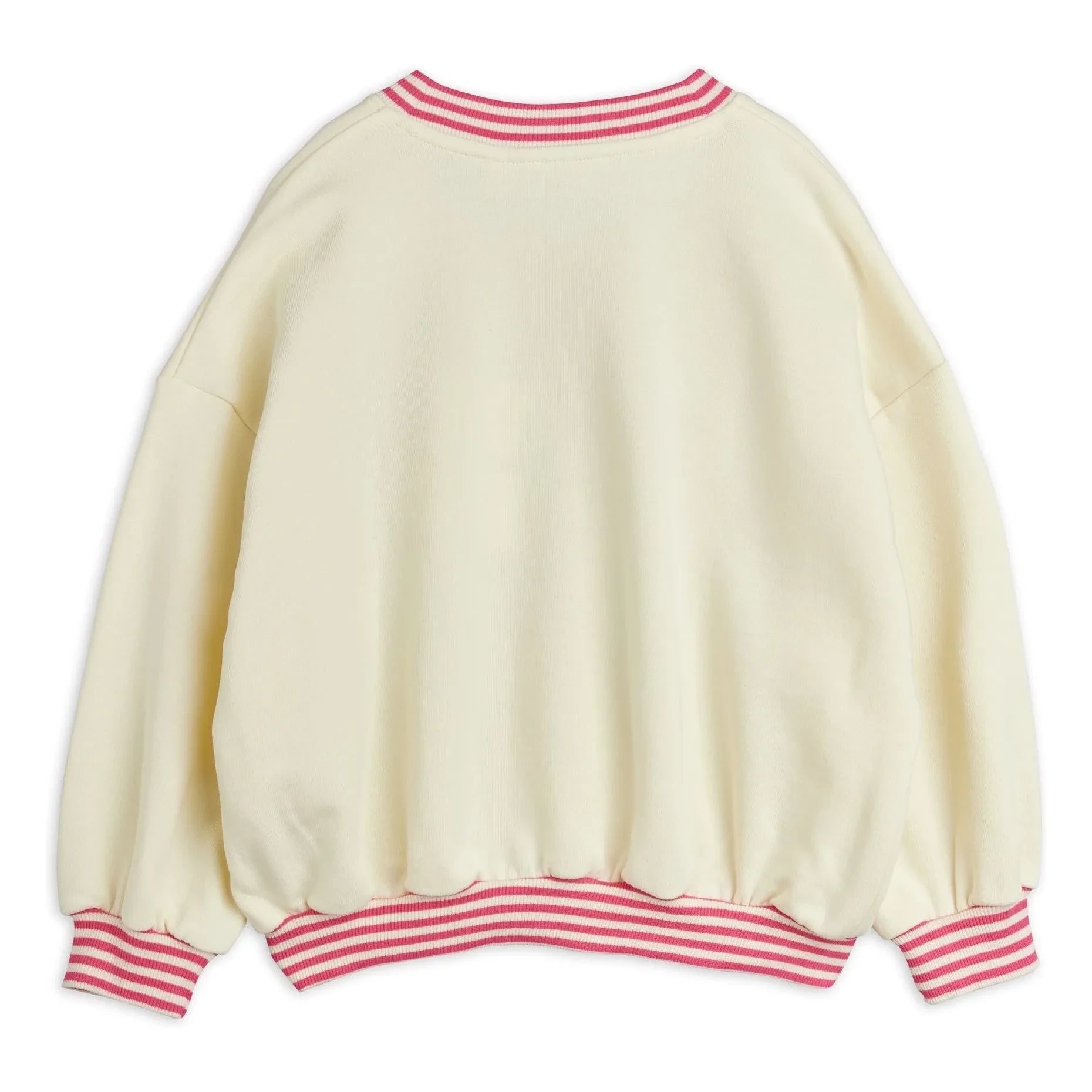 Mini Rodini - Striped sweatshirt Ping Pong Organic cotton | White