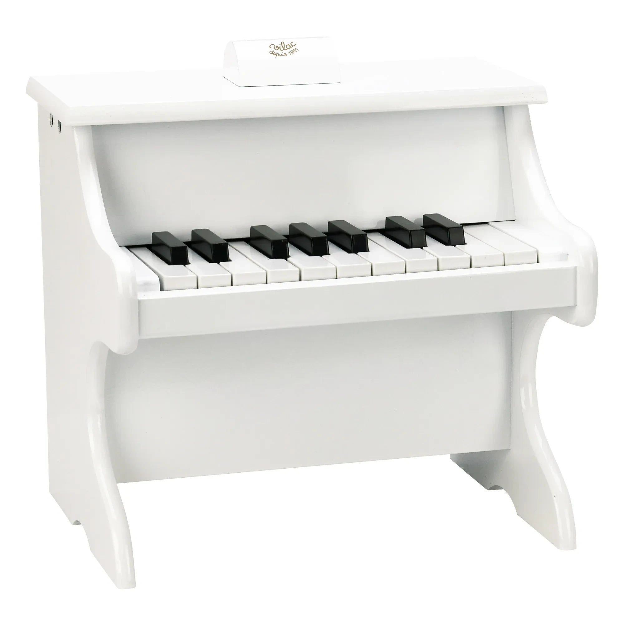 Vilac - Piano with 18 Keys and Sheet Music | White