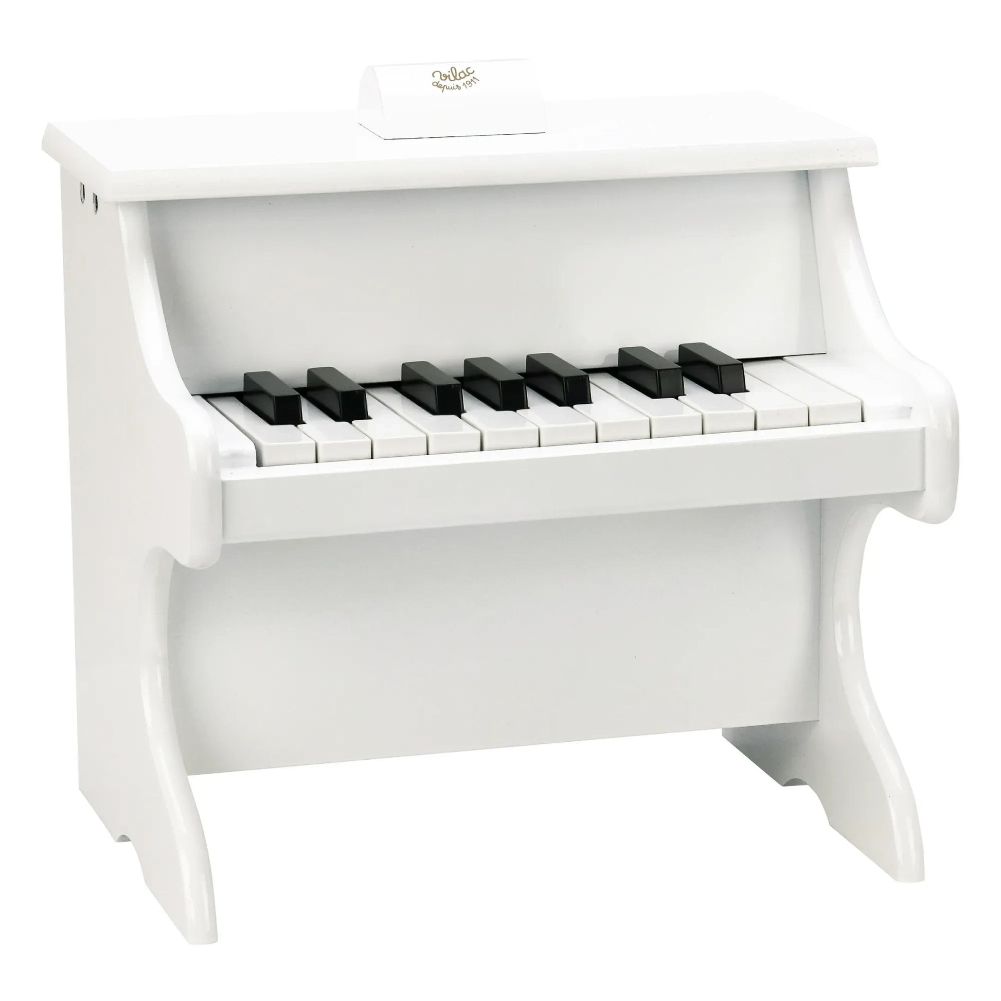 Vilac - Piano with 18 Keys and Sheet Music | White