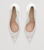 Gianvito Rossi White Lace Claudia Pumps 85
