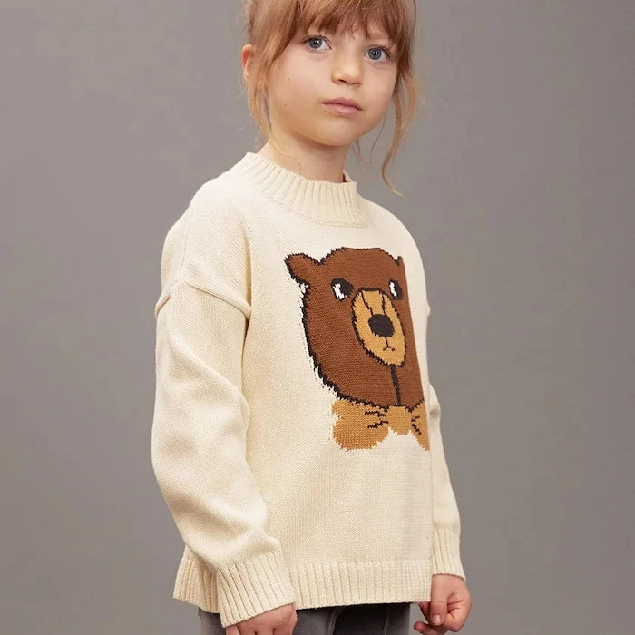 Детски памучен суичър Mini Rodini Bear