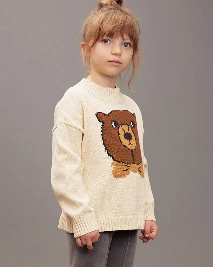 Детски памучен суичър Mini Rodini Bear