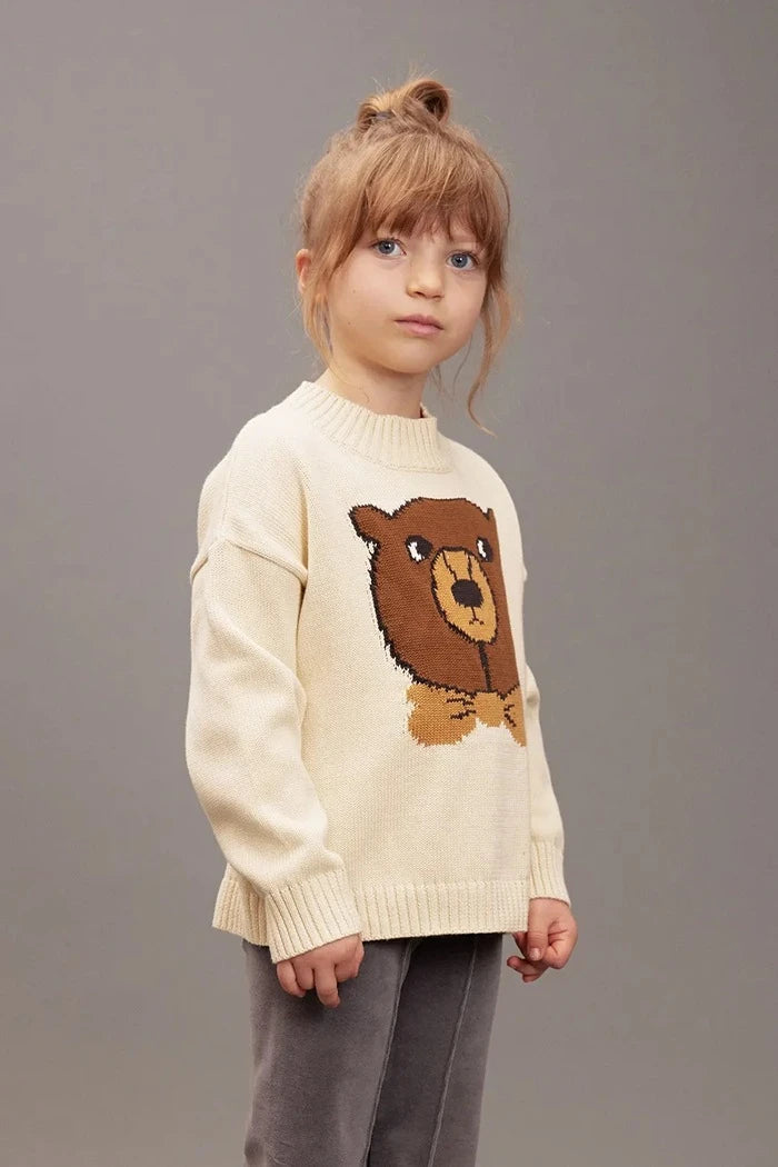 Mini Rodini Bear Çocuk Pamuklu Sweatshirt
