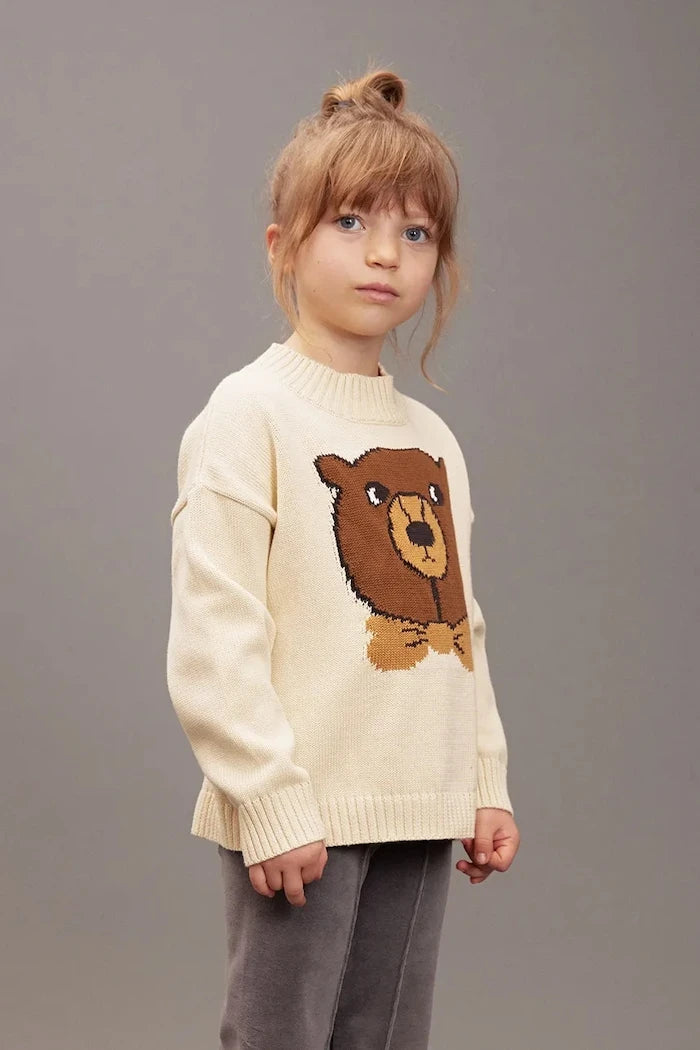 Детски памучен суичър Mini Rodini Bear