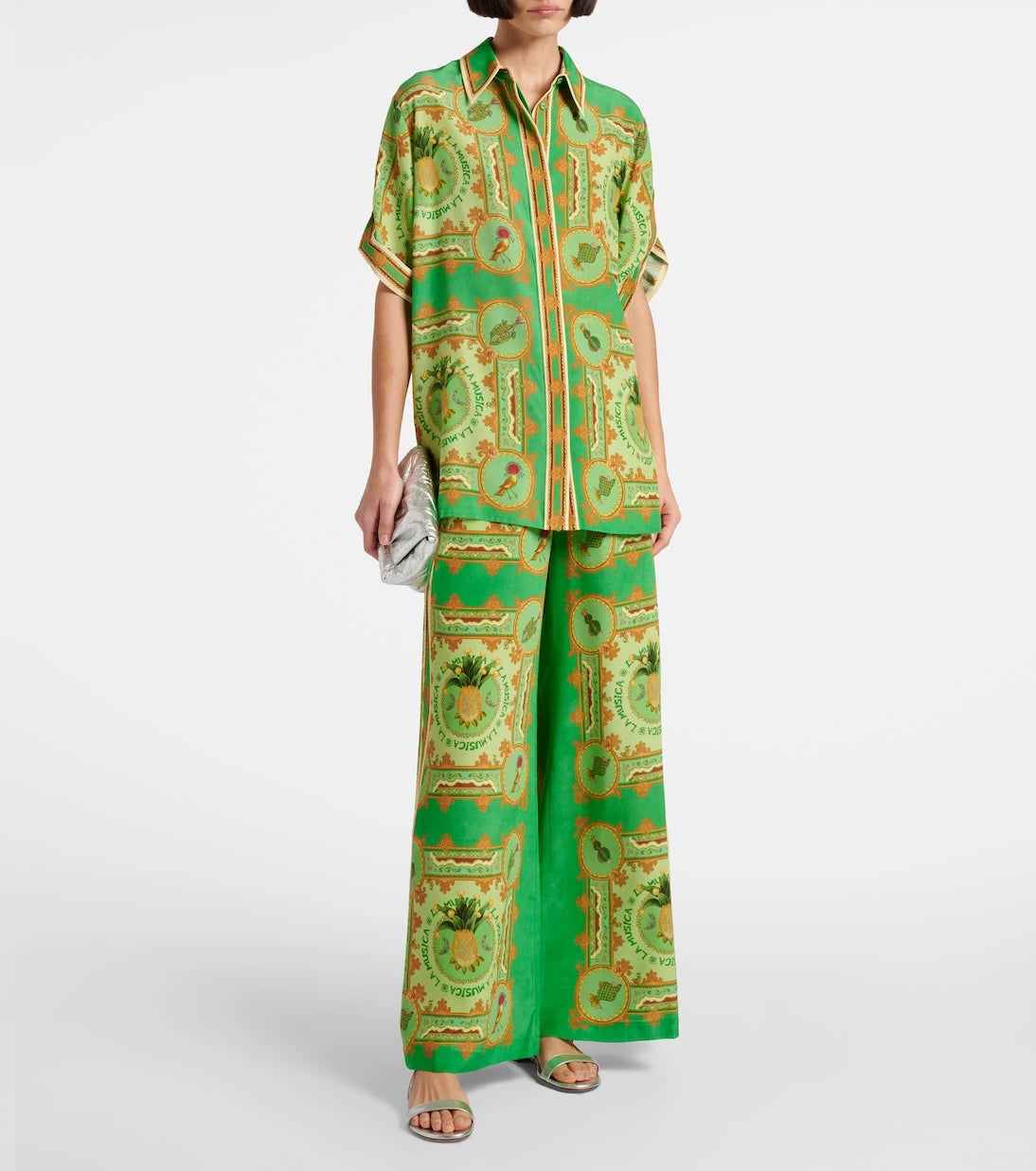 Alémais - La Musica printed silk shirt