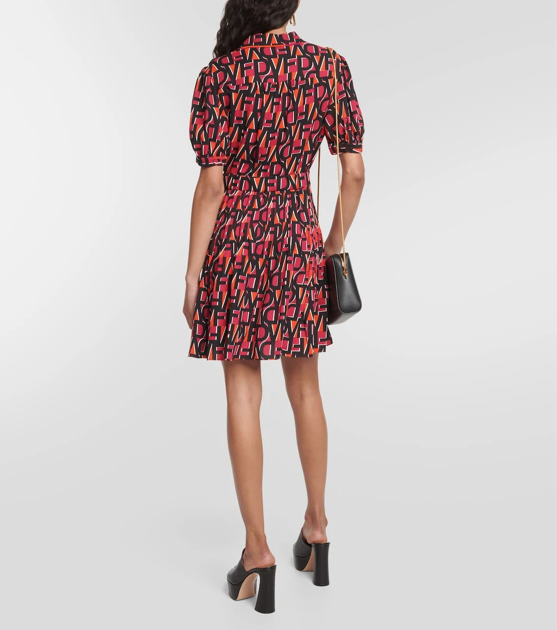 Diane von Furstenberg - Darius logo minidress
