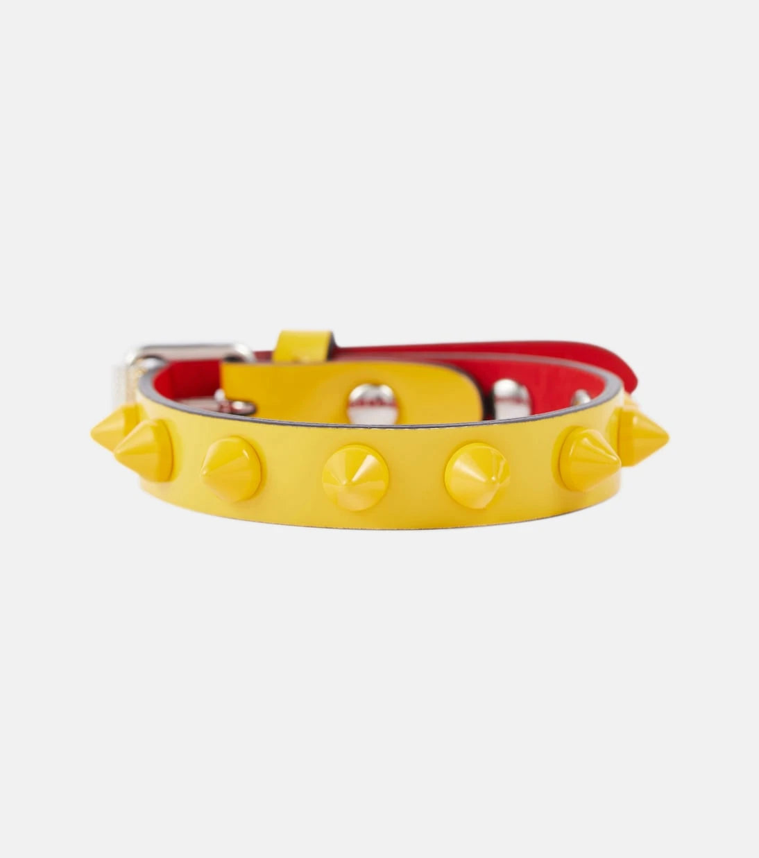Christian Louboutin - Loubilink embellished leather bracelet