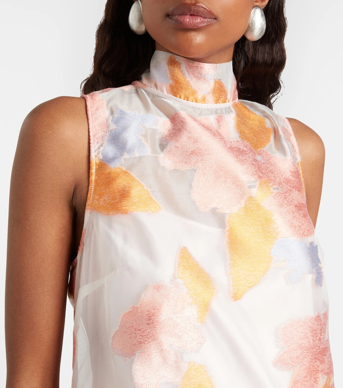 Staud - Albee floral organza minidress