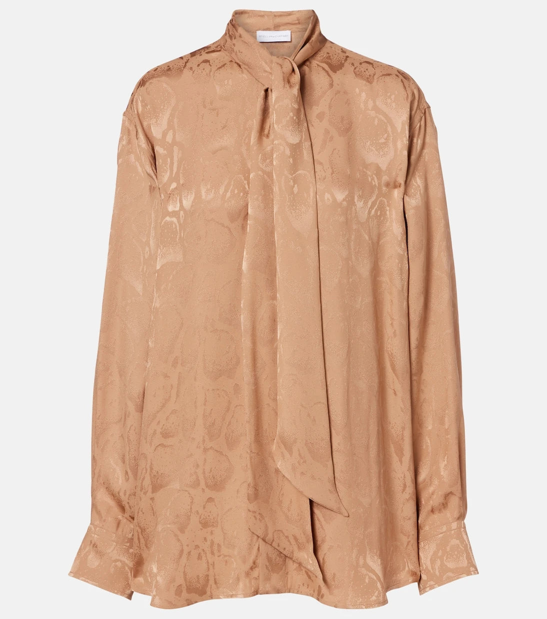 Stella McCartney - Leopard-print silk-blend jacquard blouse