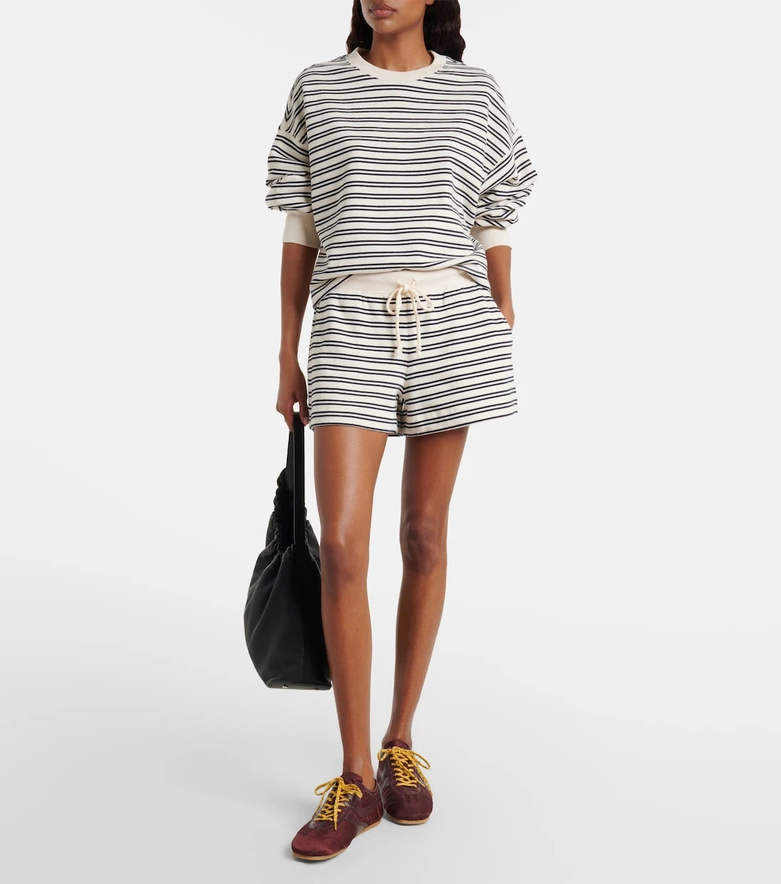 Velvet - Isabelle striped cotton jersey sweatshirt
