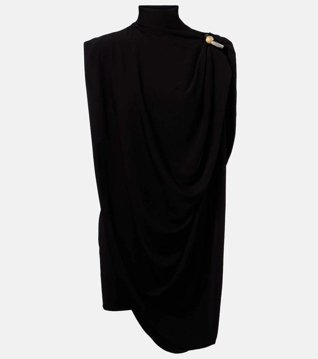 Jean Paul Gaultier - Draped embellished jersey minidress