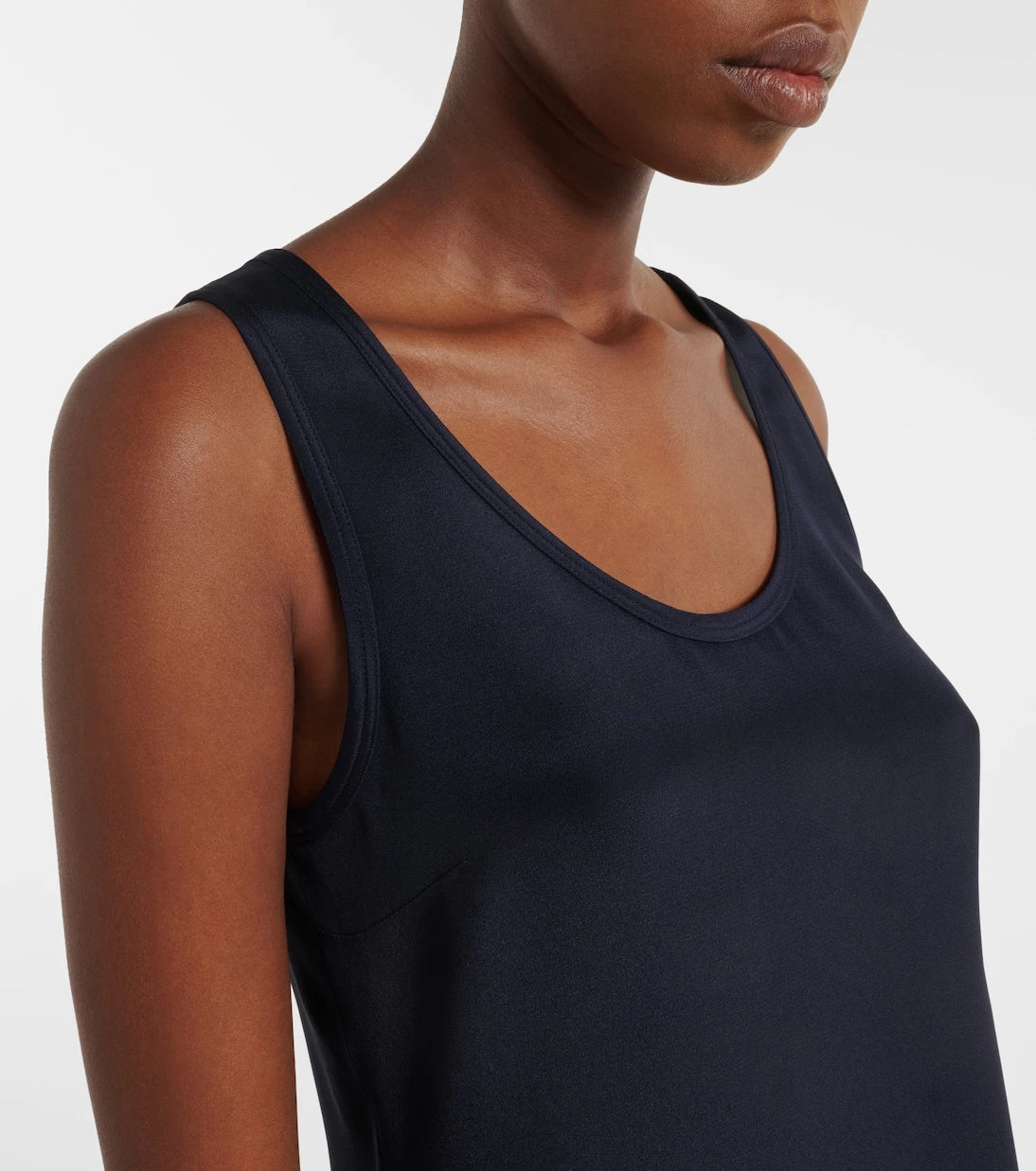 Max Mara - Silk crêpe de chine tank top