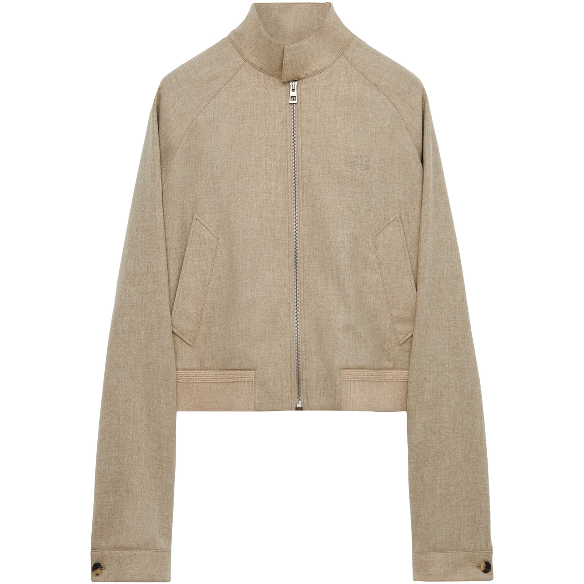 LOEWE Nude Wool-Blend Bomber Jacket