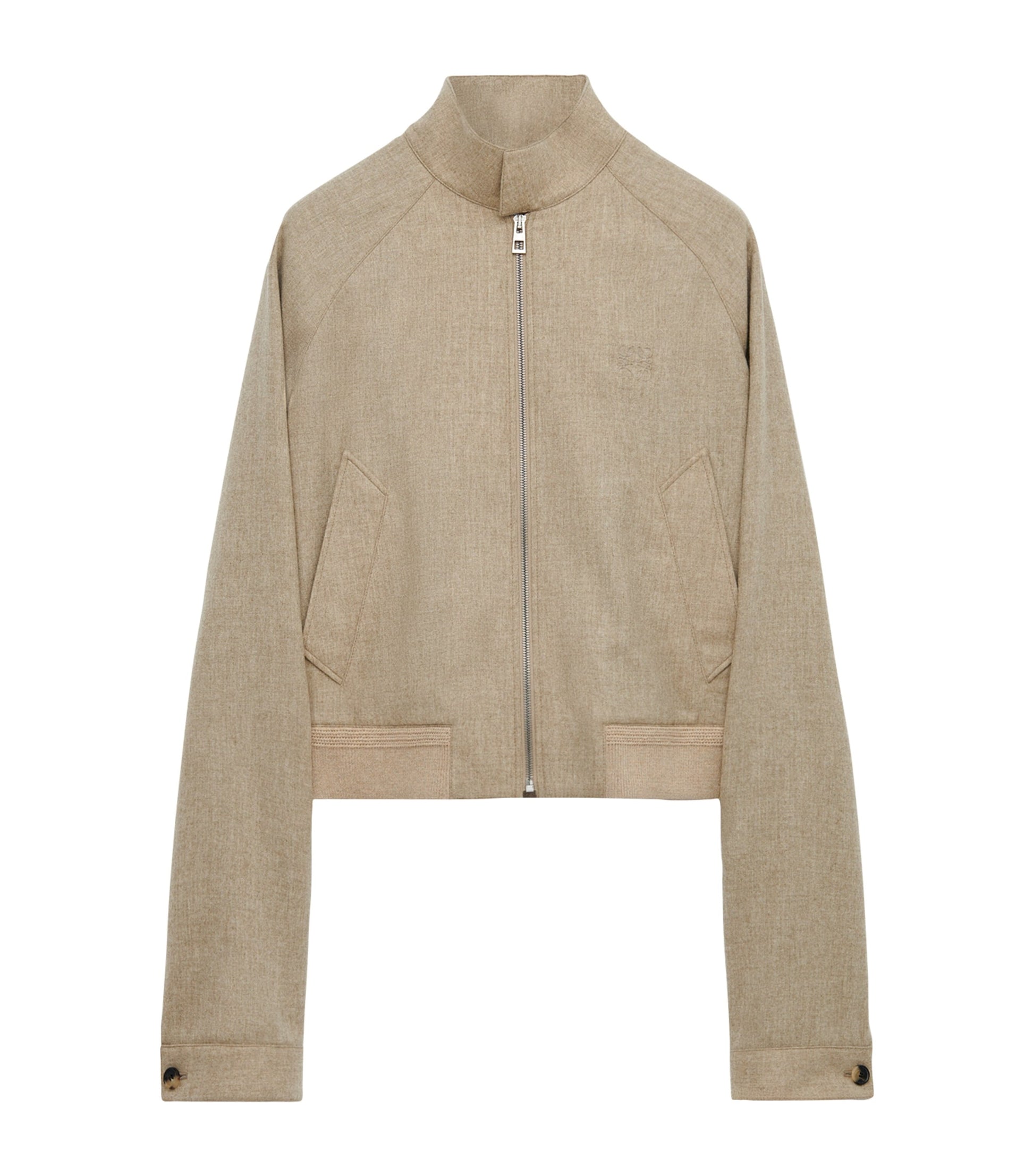 LOEWE Nude Wool-Blend Bomber Jacket