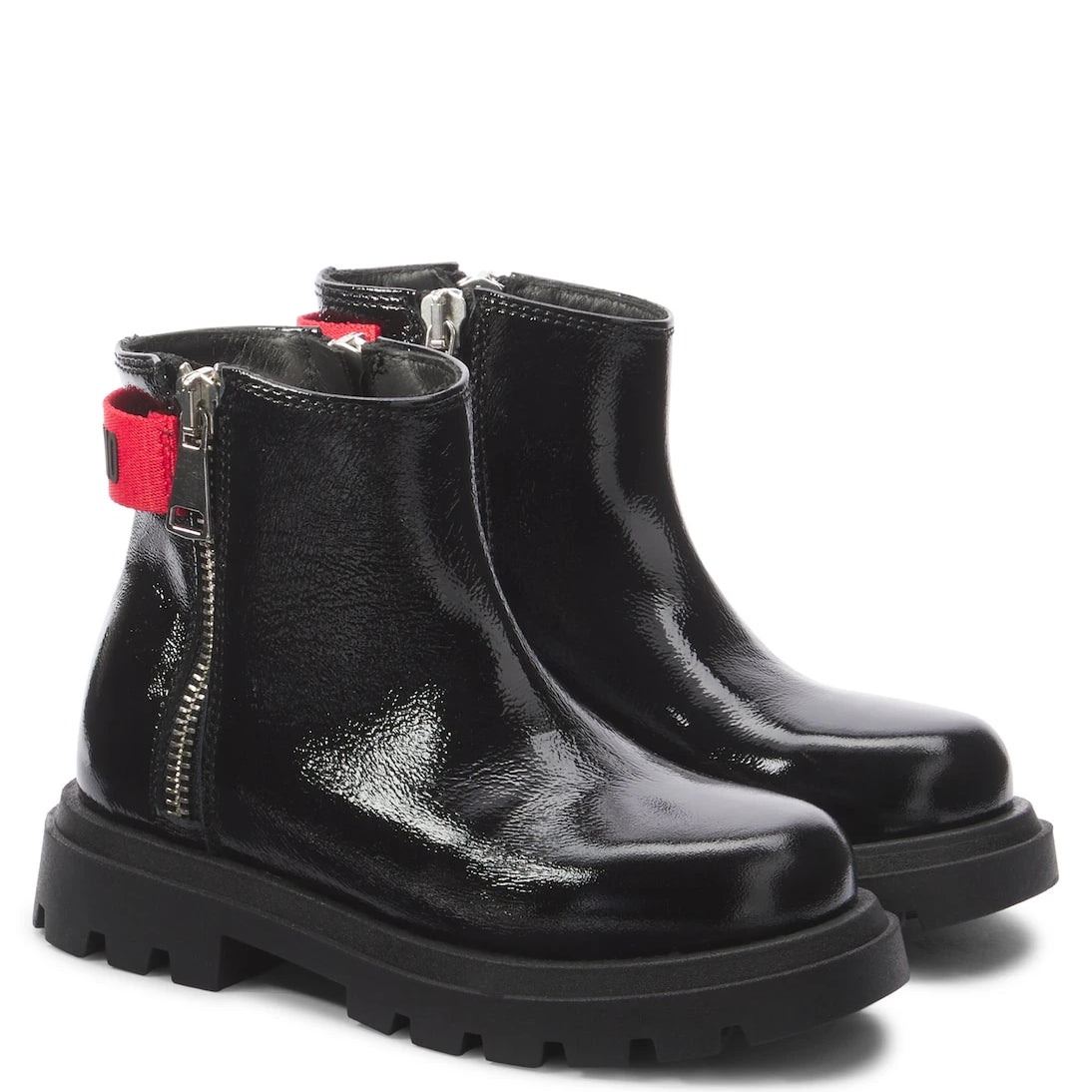Moschino Kids - Leather ankle boots