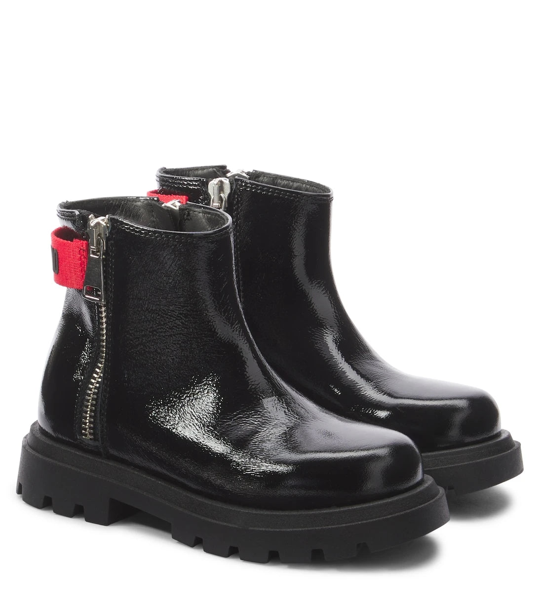 Moschino Kids - Leather ankle boots