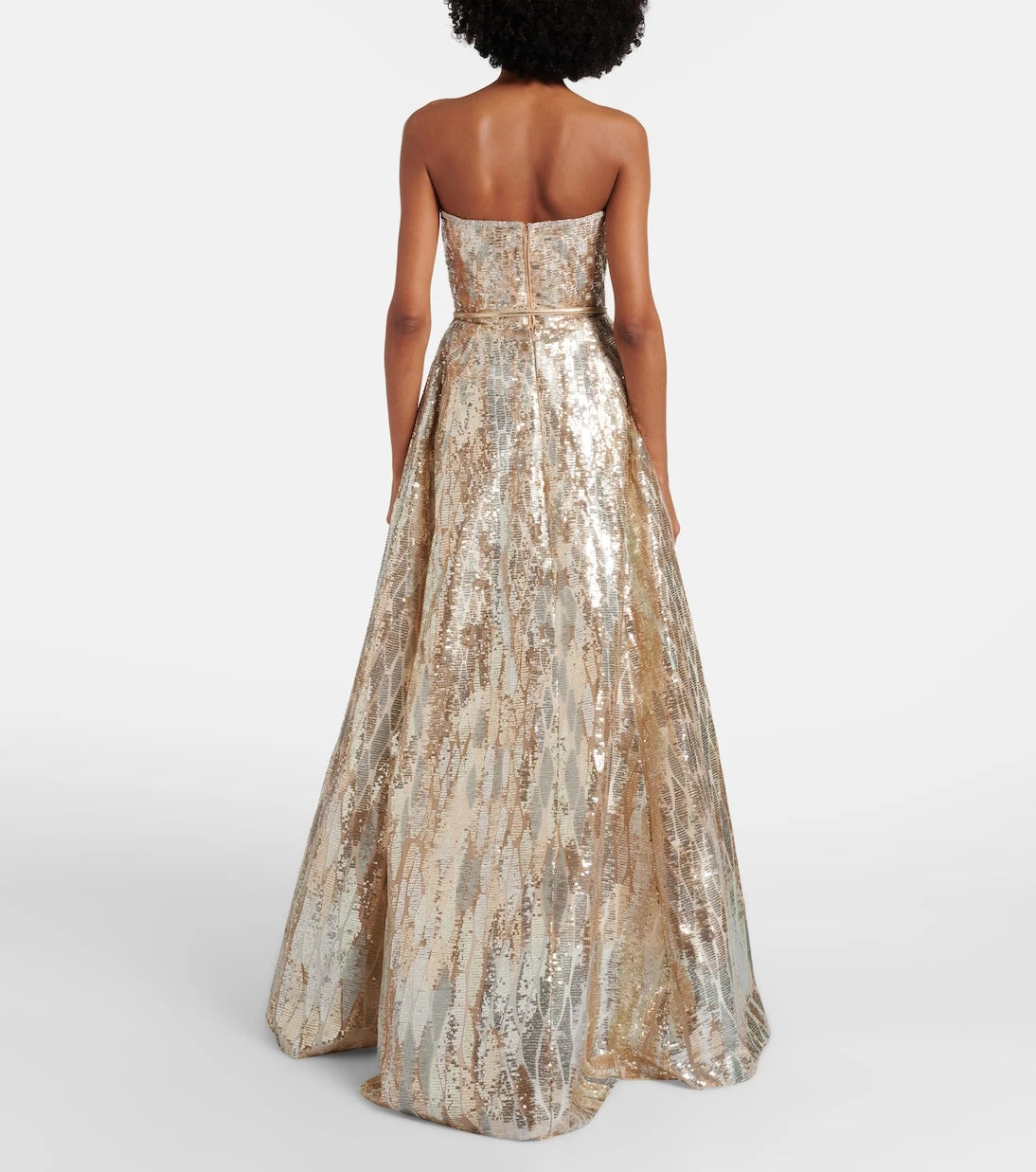 Elie Saab - Sequined bustier gown