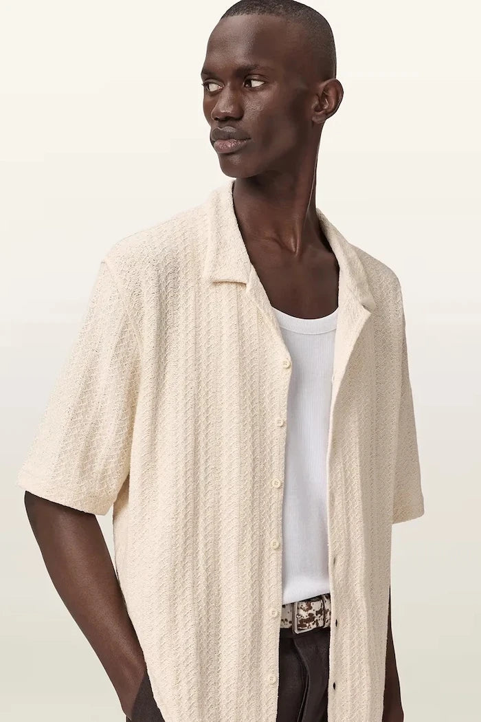 Памучна риза AllSaints TRACE