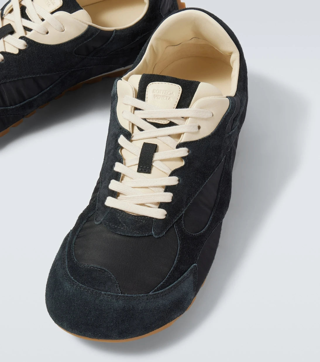 Bottega Veneta - Orbit Flash suede-trimmed sneakers