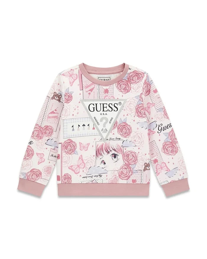 Guess Çocuk Pamuklu Sweatshirt