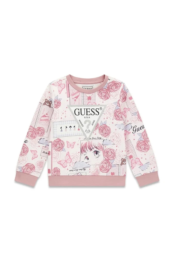 Guess Çocuk Pamuklu Sweatshirt