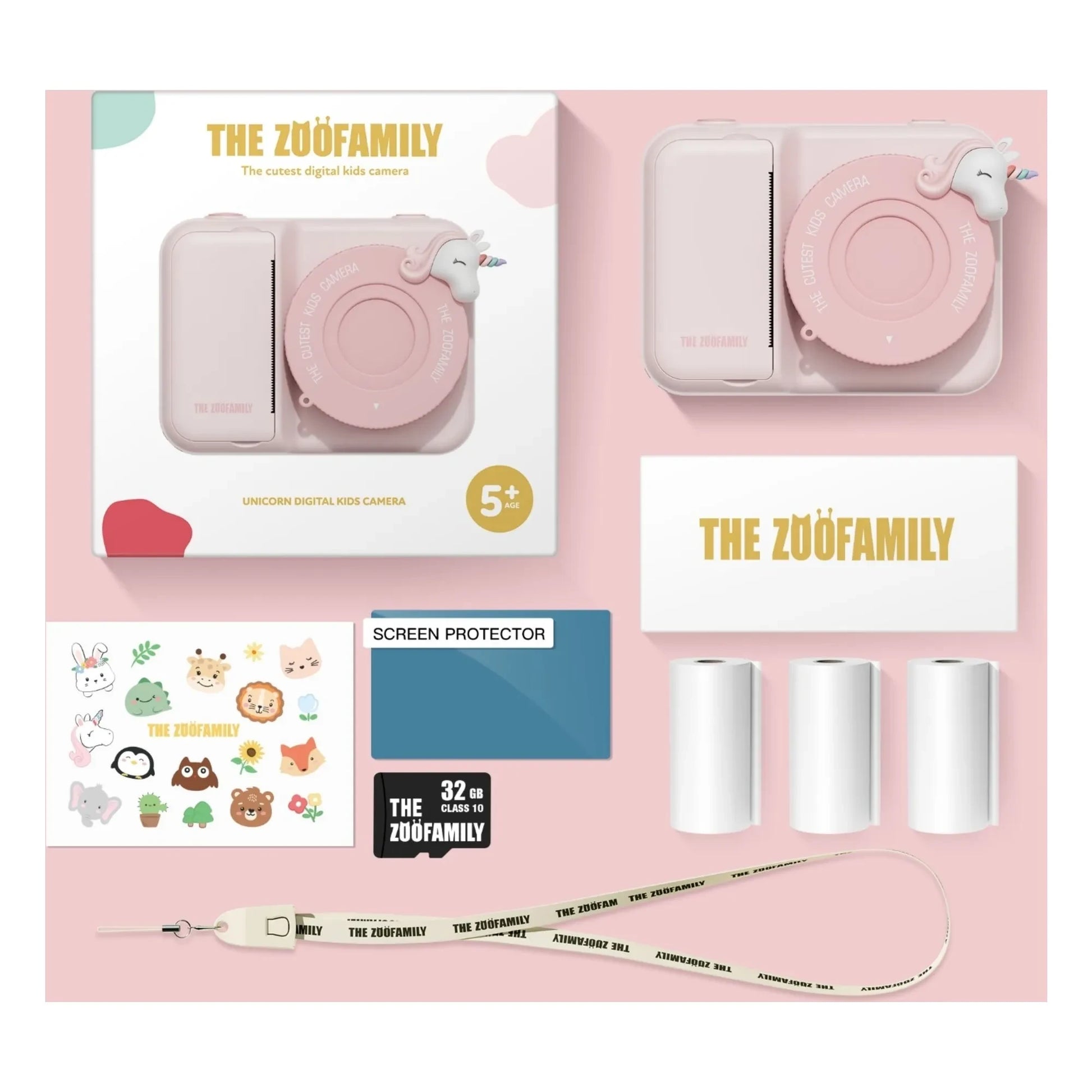 The Zoofamily - Zoo print camera - Unicorn