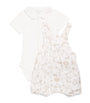 Tartine et Chocolat Linen-Cotton Bodysuit and Dungarees Set (1-18 Months)