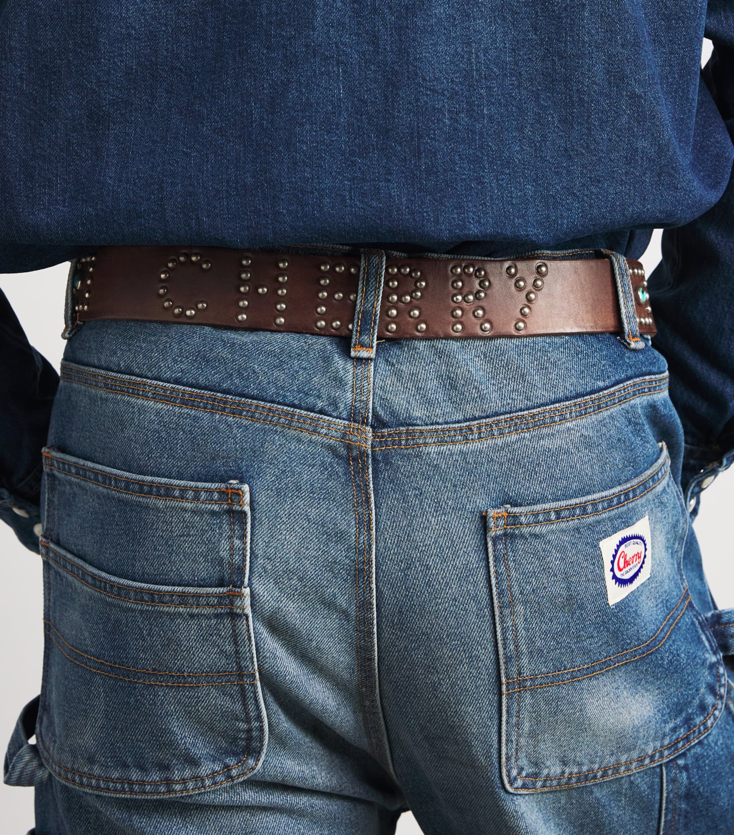 Leather Studded Santa Fe Belt