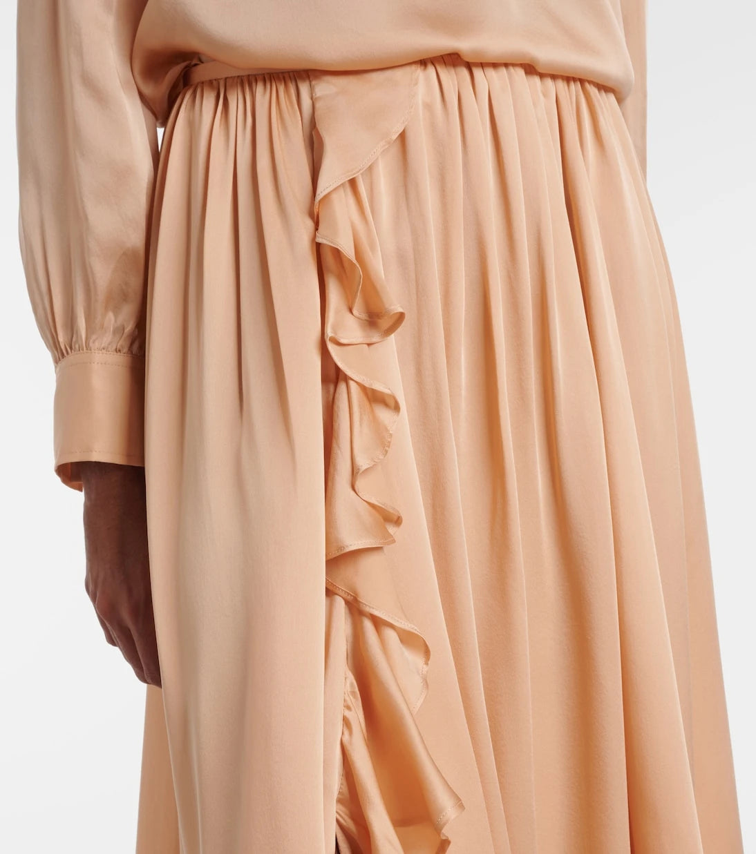 Ulla Johnson - Zena ruffled silk chiffon midi skirt