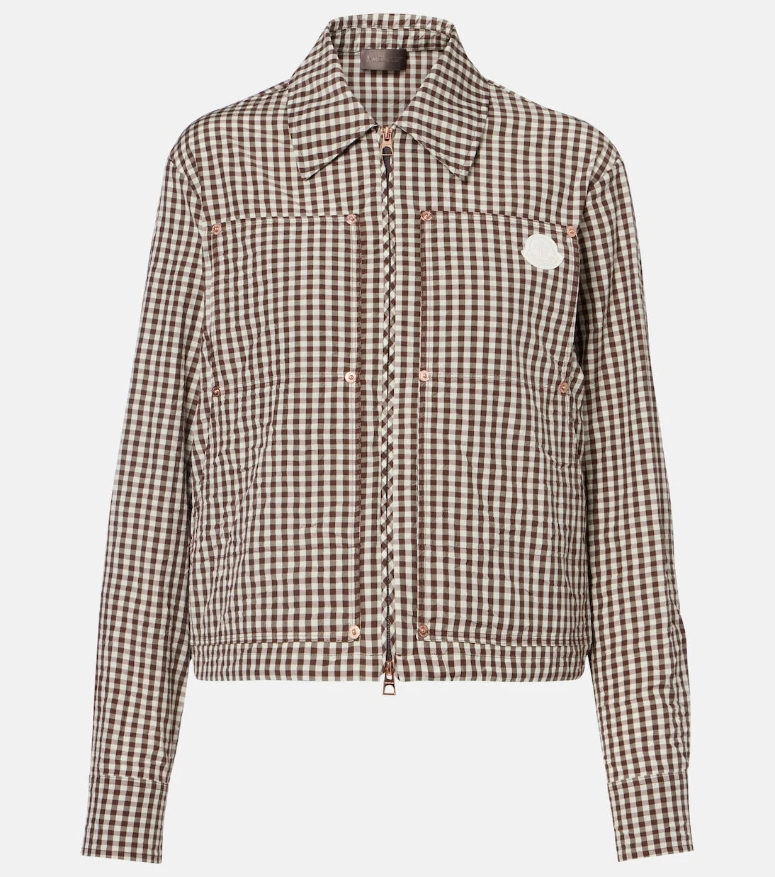 Moncler - Checked cotton-blend jacket