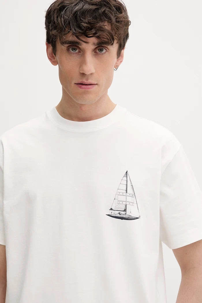 Tommy Jeans Erkek Pamuk Tişört