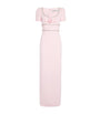 Self-Portrait Pink Crystal-Embellished Rose Maxi Dress