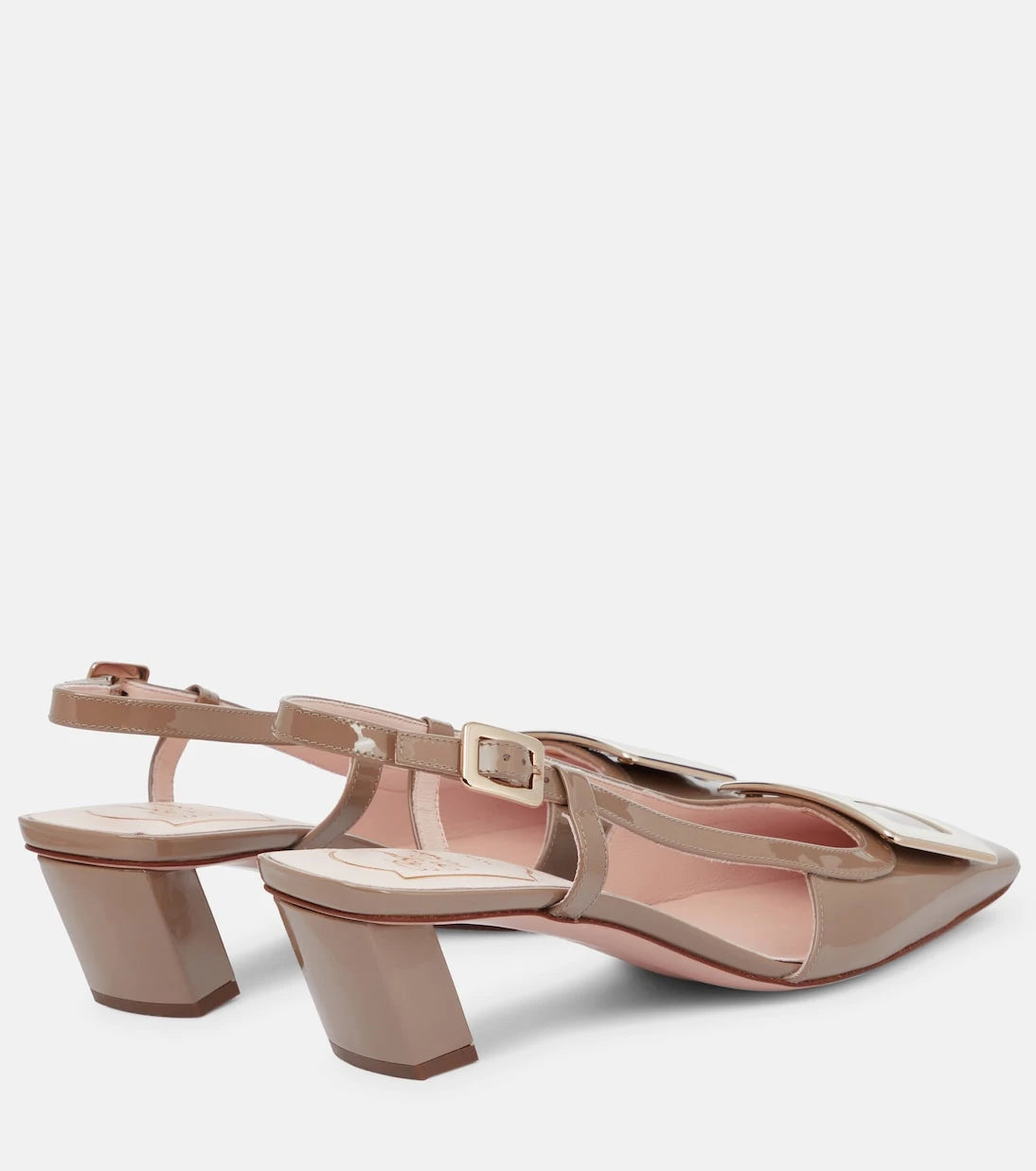 Roger Vivier - Belle Vivier leather slingback pumps