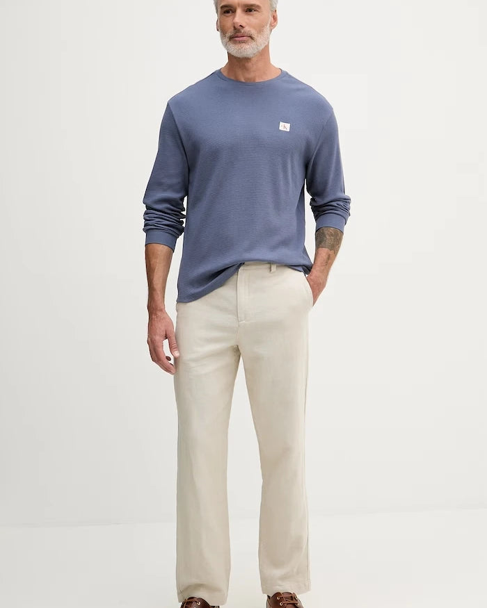 Calvin Klein Jeans Uzun Kollu Erkek Pamuklu Bluz