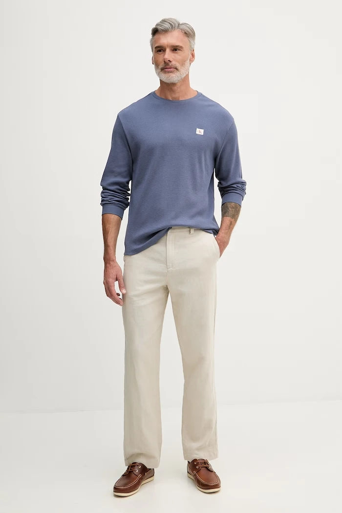 Calvin Klein Jeans Uzun Kollu Erkek Pamuklu Bluz