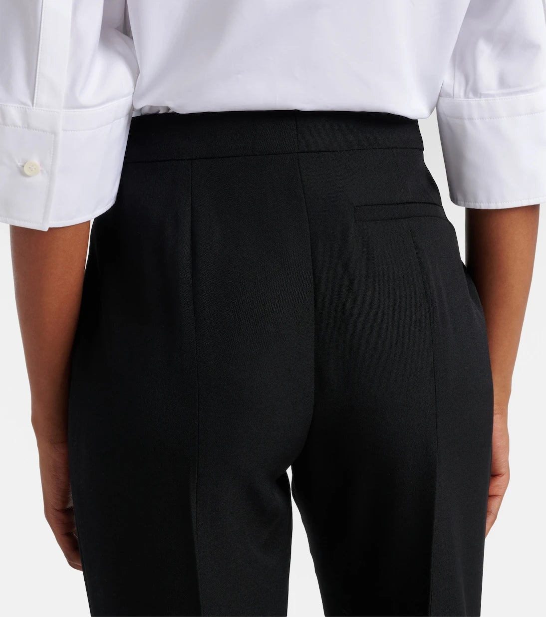 Givenchy - Mid-rise wool flared pants