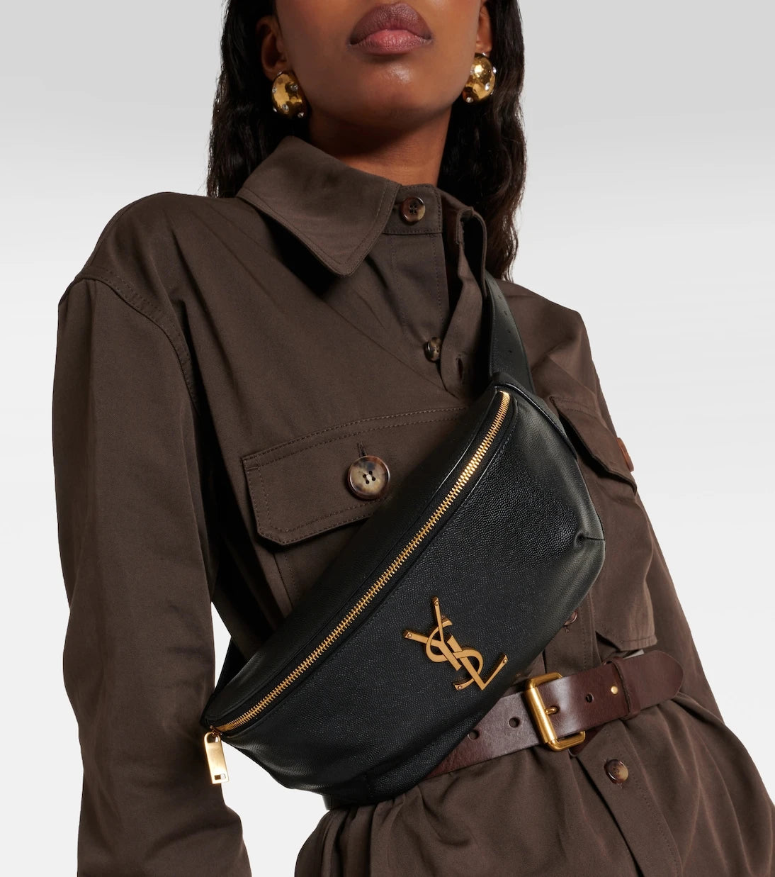 Saint Laurent - Classic Monogram leather belt bag