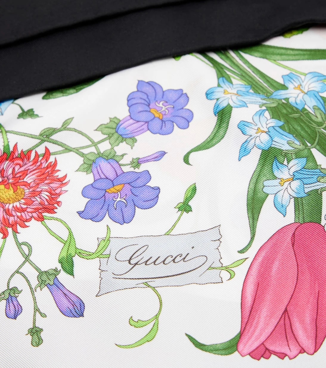 Gucci - Floral silk twill scarf