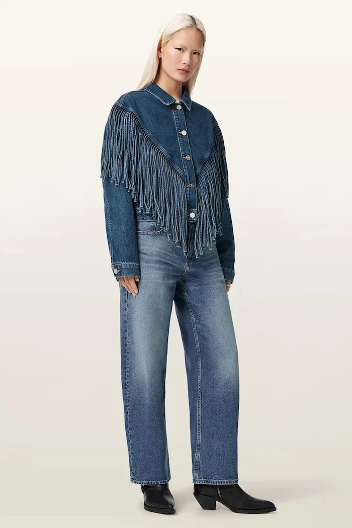 AllSaints дънково яке дамско от деним MARLENE