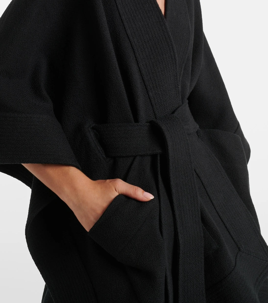 Wardrobe.NYC - Belted cotton cape