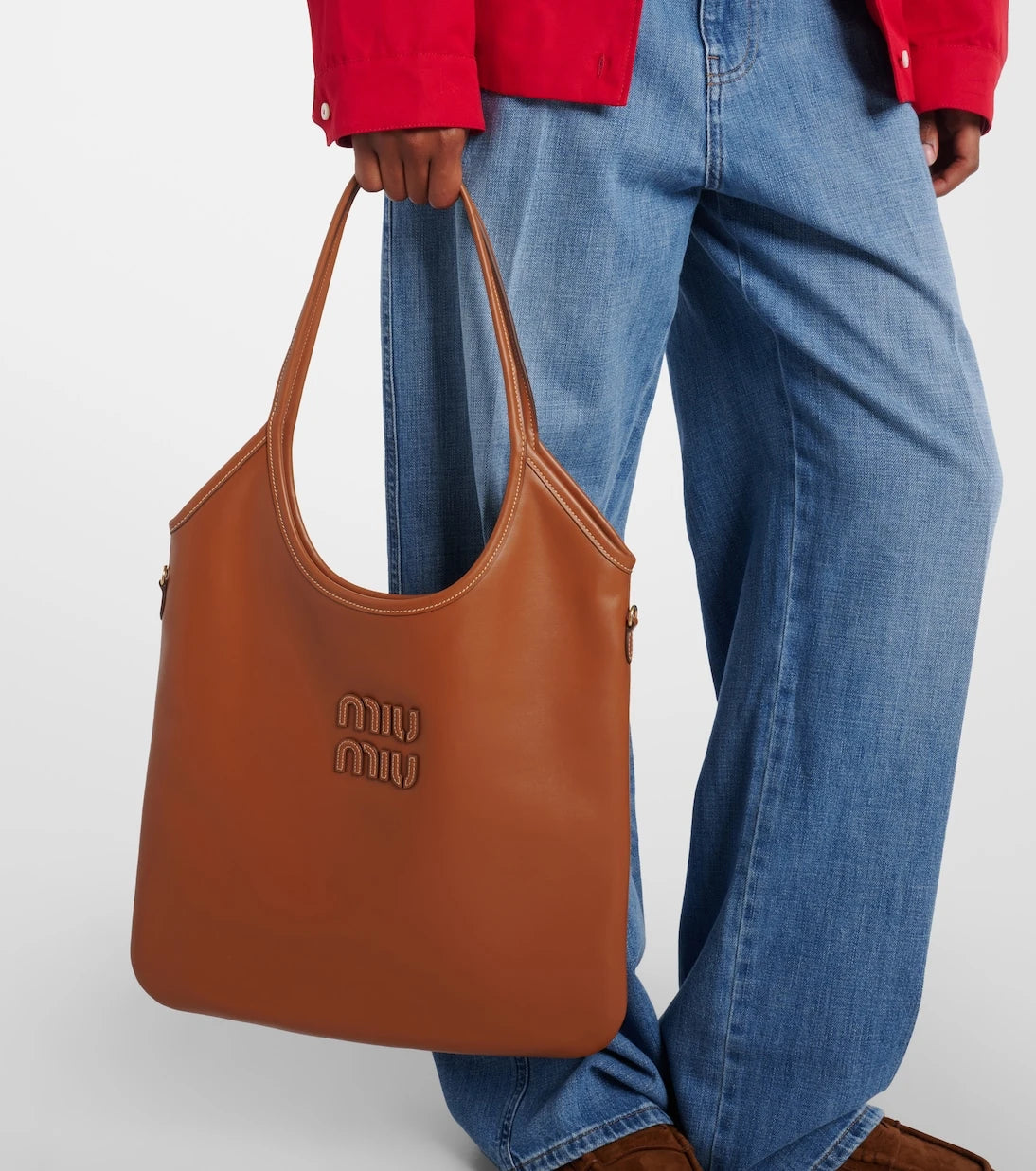 Miu Miu - Ivy Medium leather tote bag