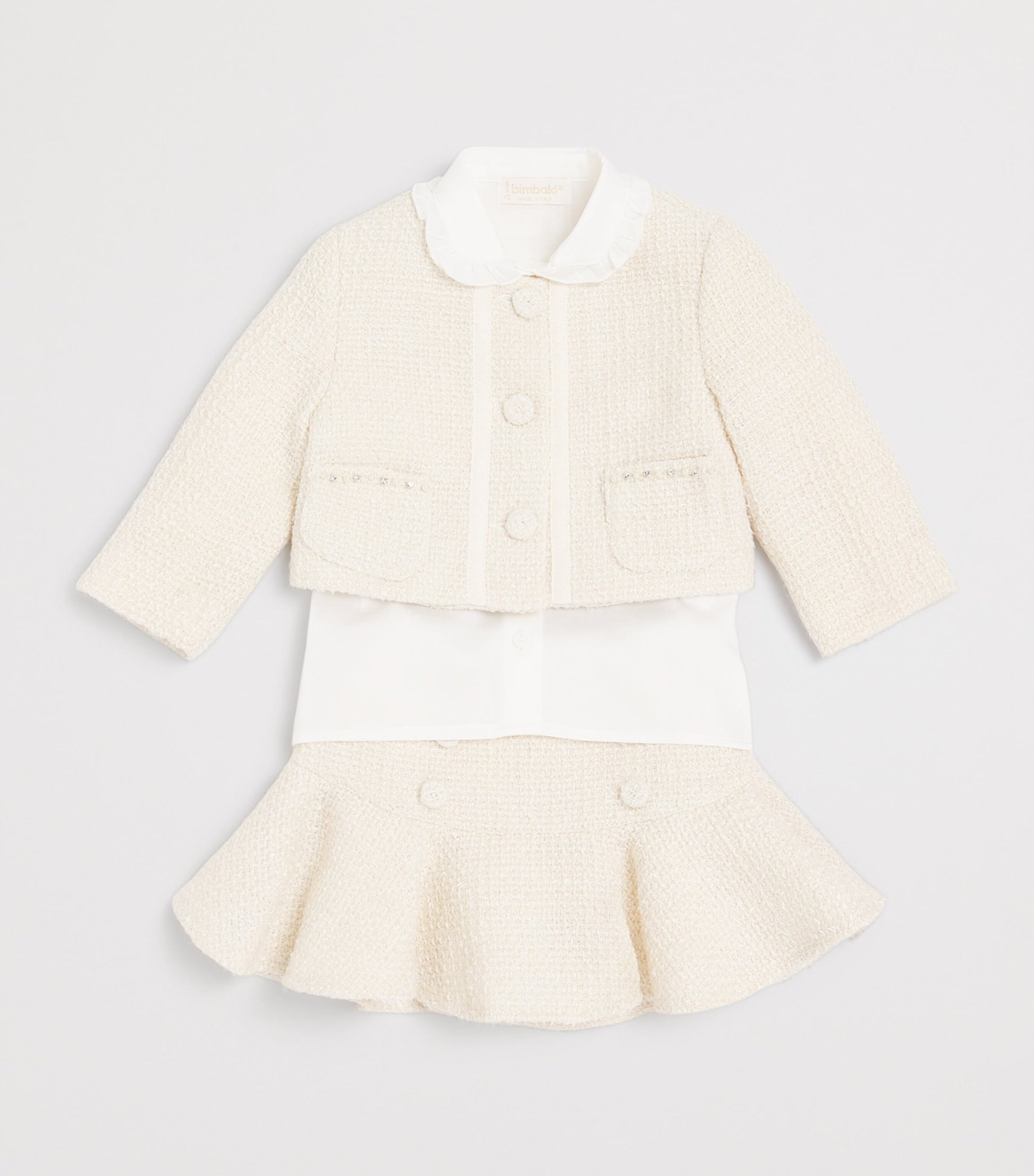 Tweed Jacket, Shirt and Skirt Set (3-24 Months)