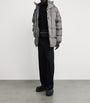 Grey Nylon Crinkle Reps Down Parka