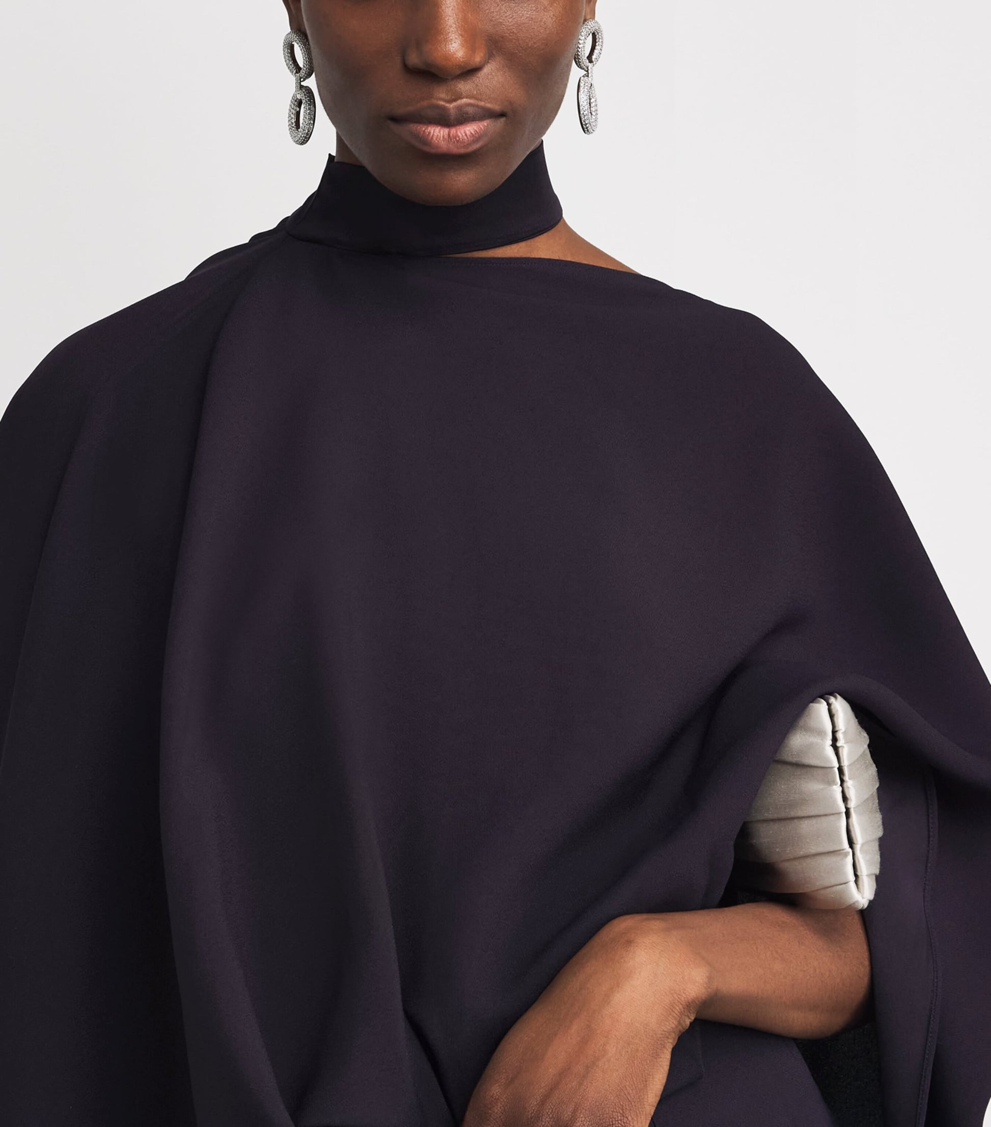 Crepe Cady Brooks Maxi Dress