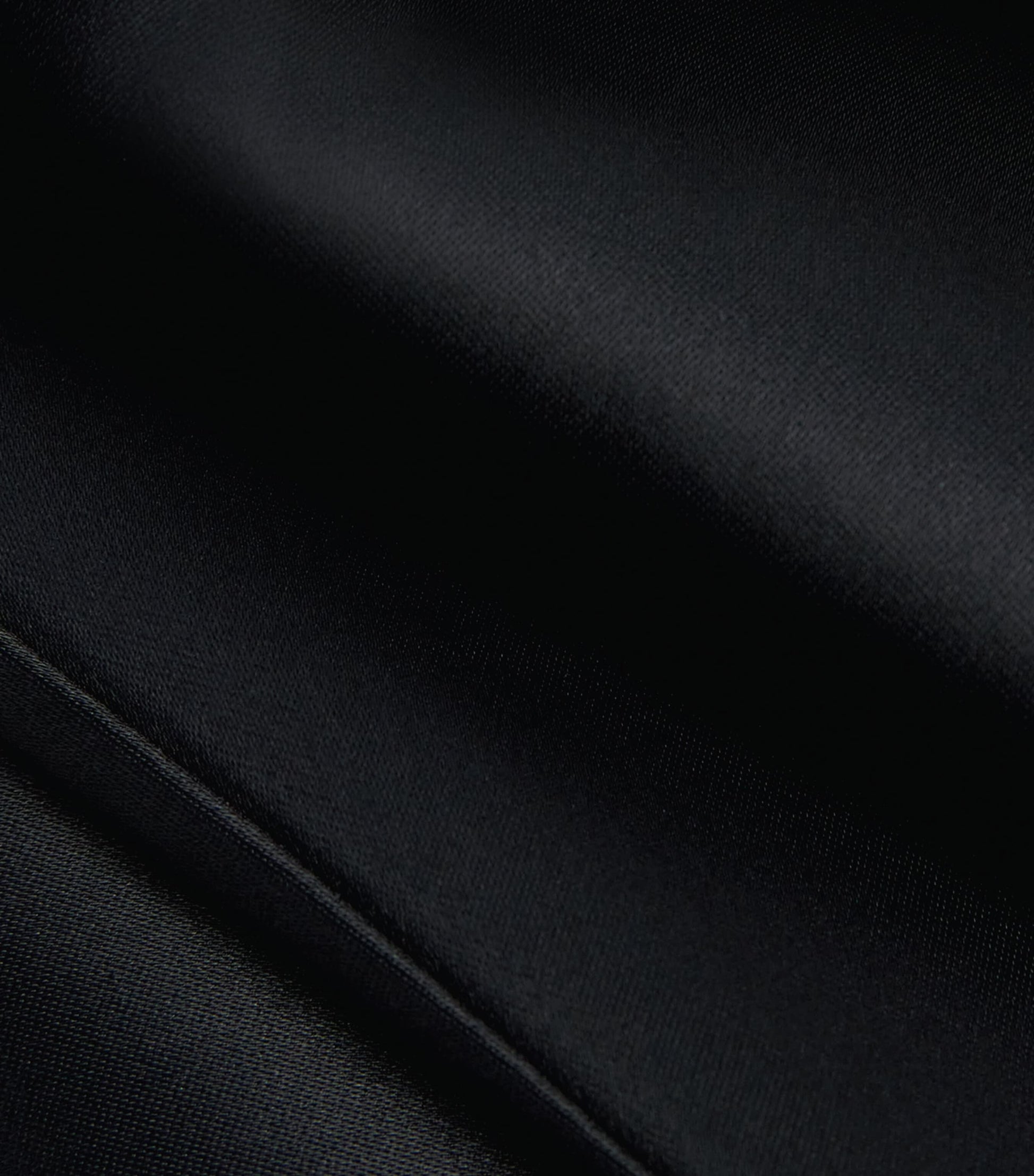 Skims Black Satin Cami Slip Dress